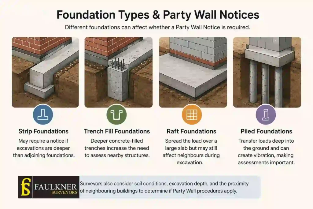 How Do Construction Methods Affect Party Wall Requirements? A Homeowner’s Guide 1 How Do Different Foundation Types Influence Party Wall Notices Bexley?